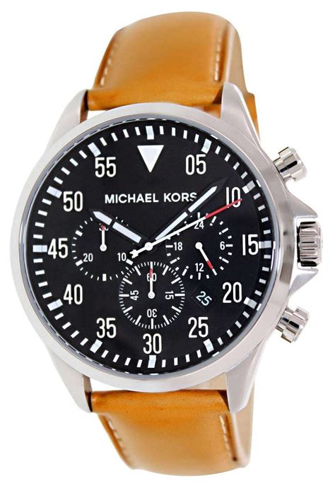 michael kors chronograph zwart|Michael Kors chronograph watch men's.